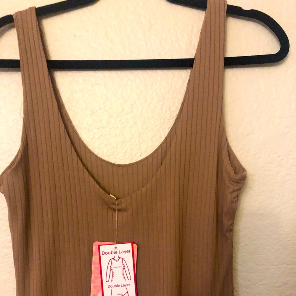 Neutral Midi Dress